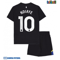 Camisa de Futebol Everton Iliman Ndiaye #10 Equipamento Alternativo Infantil 2025-26 Manga Curta (+ Calças curtas)
